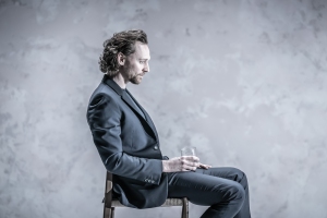 Tom Hiddleston (Robert) in 'Betrayal' directed by Jamie Lloyd. Photo credit Marc Brenner..